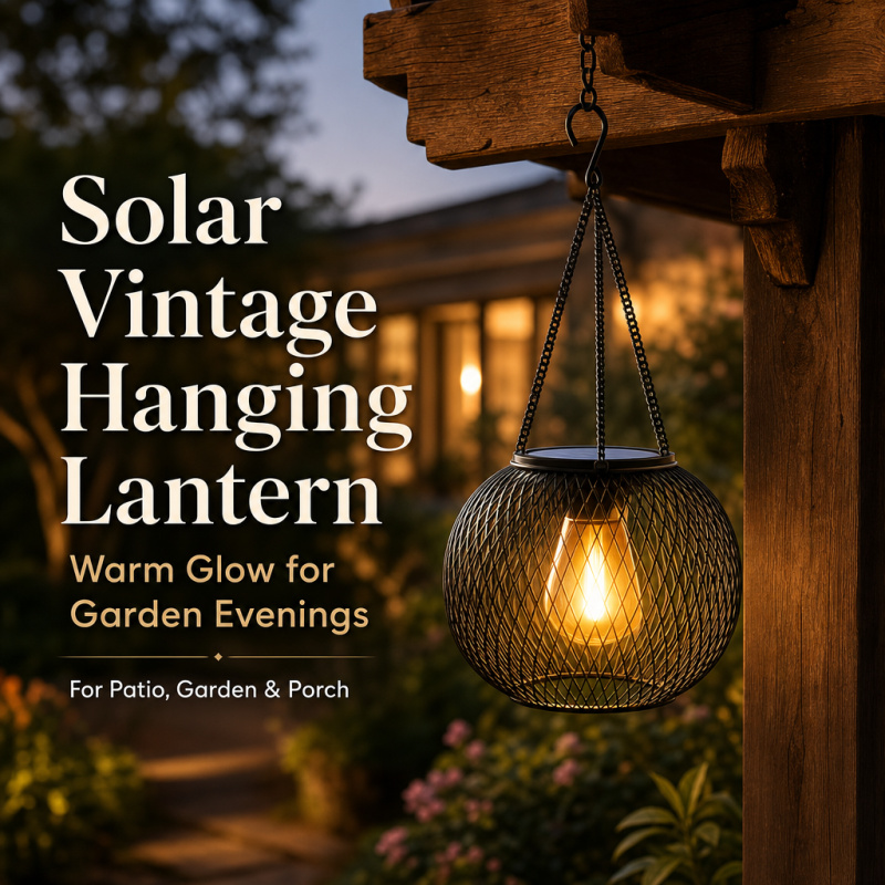 Outdoor Lighting Brands - Lámpara LED Solar Colgante para Exterior,