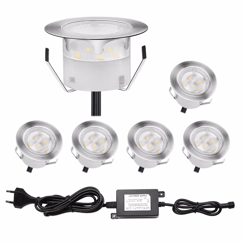 Outdoor Lighting Kits Low Voltage - QACA Paquete de 6 Luces LED