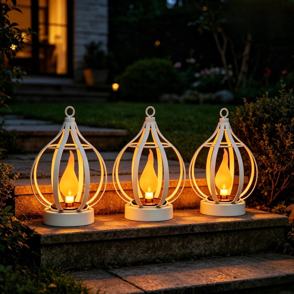 Outdoor Lighting Hooks - Lámpara Solar para Exteriores, Impermeable IP65,