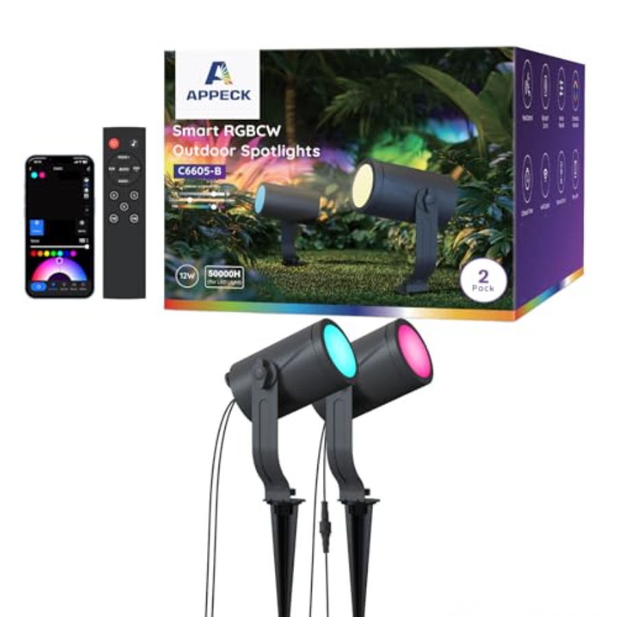 Outdoor Lighting Kits Low Voltage - Luz de Exterior Inteligente de 600lm,