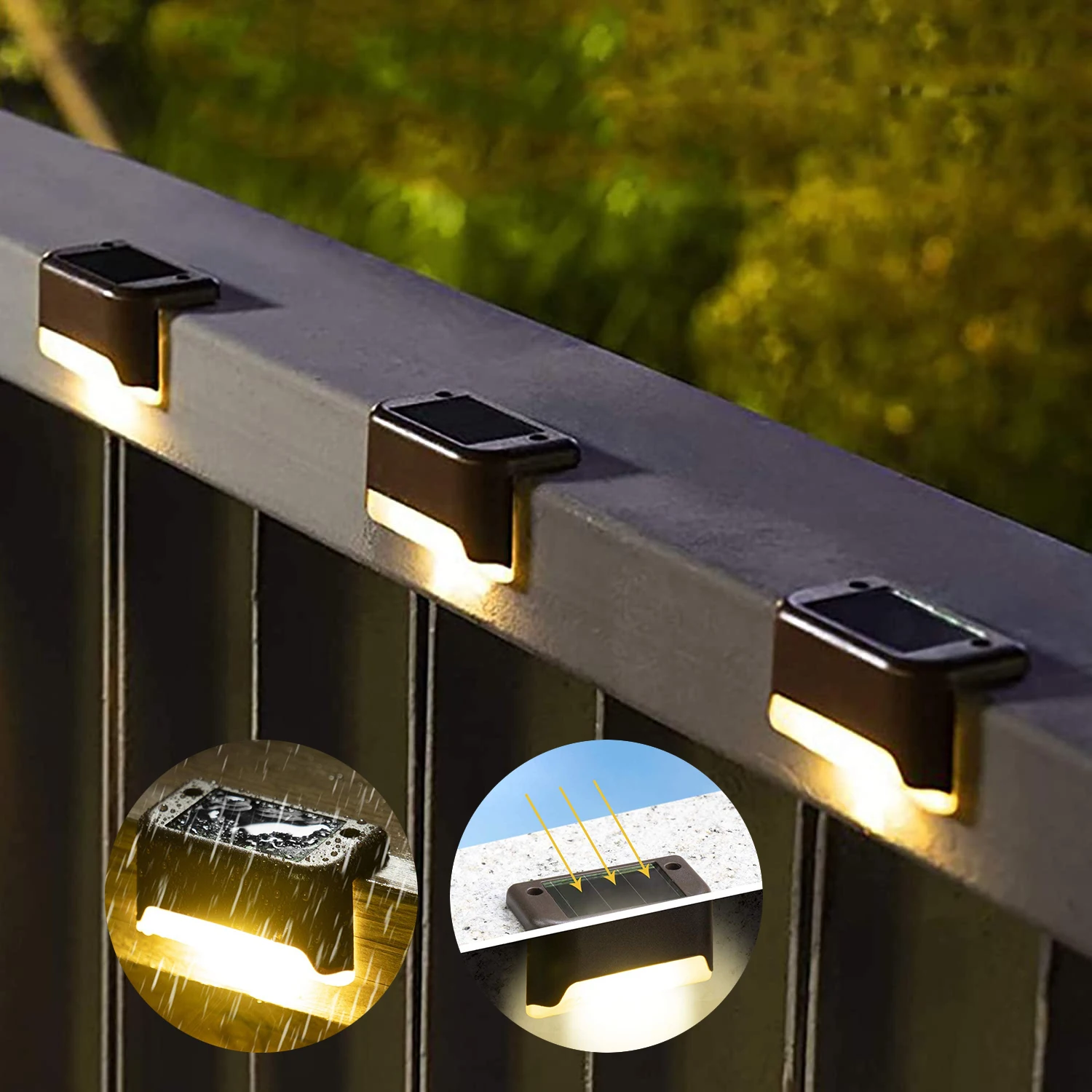 Post Cap Light - 1/4/8/12/Uds luces LED solares luz de