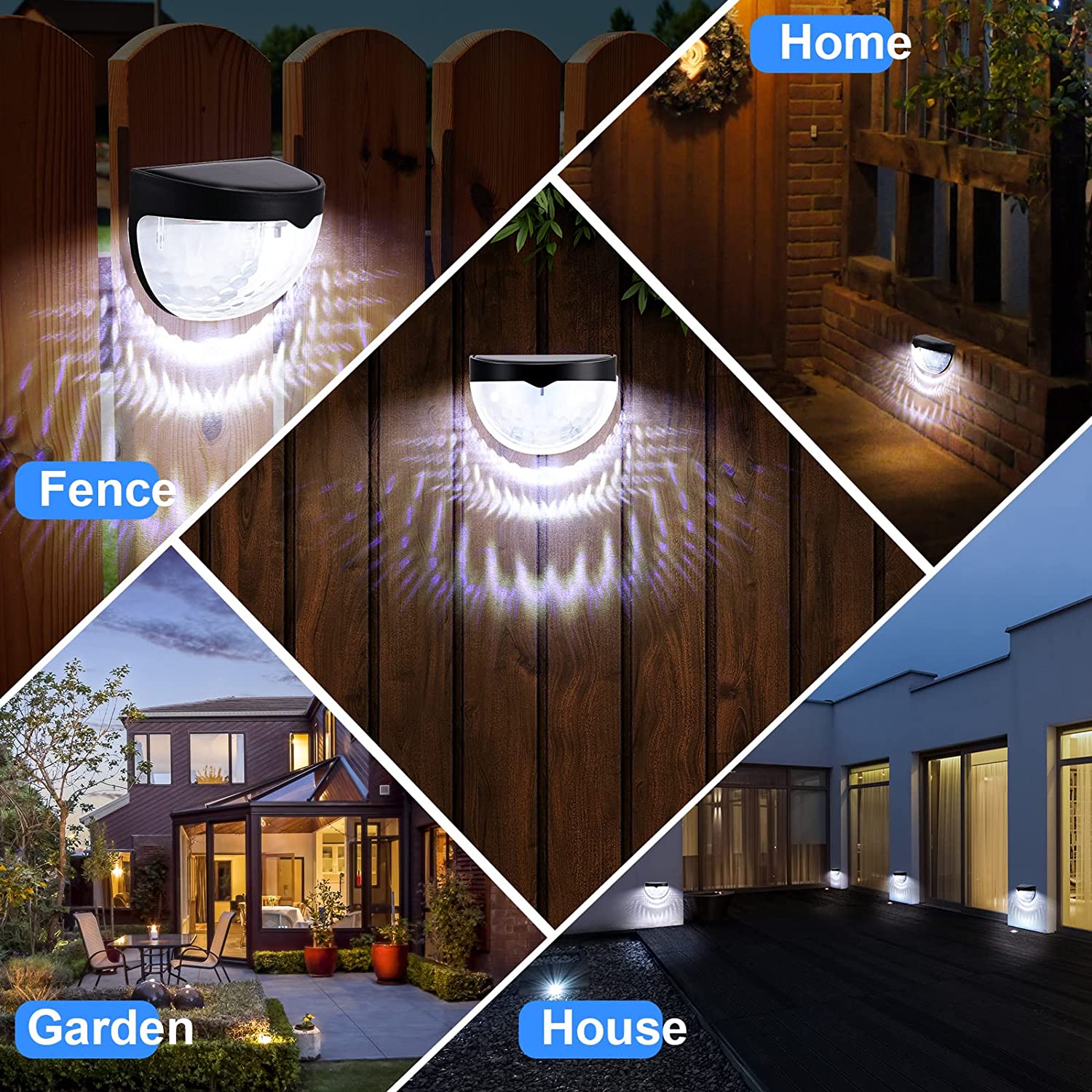 Lámpara Solar LED para Exterio - Solar Wall Sconce reseña y precio