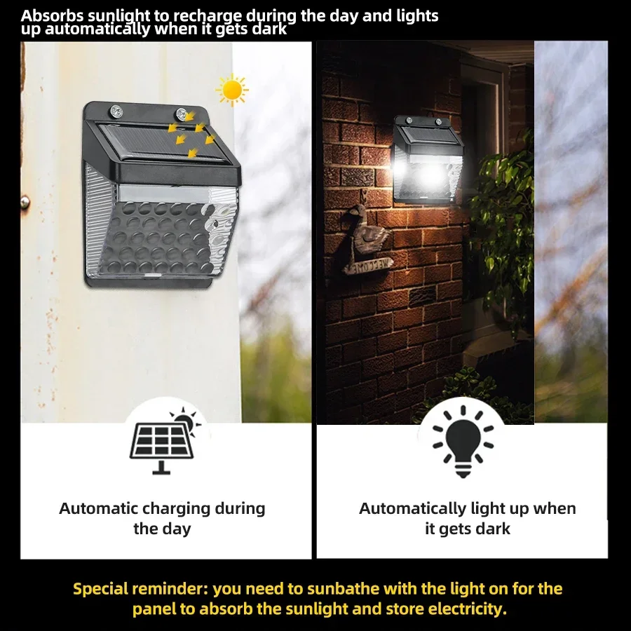 Luz Solar LED con Sensor de Mo - Solar Wall Sconce reseña y precio