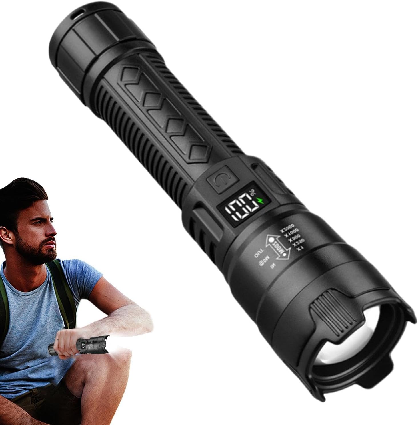 Linterna LED táctica de 2000LM - Outdoor Lighting Nearby reseña y precio