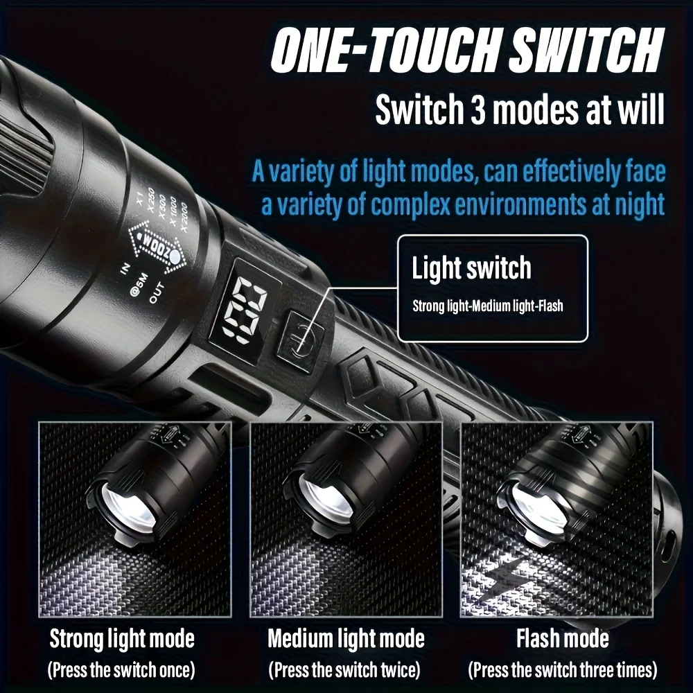 Linterna LED táctica de 2000LM - Outdoor Lighting Nearby reseña y precio