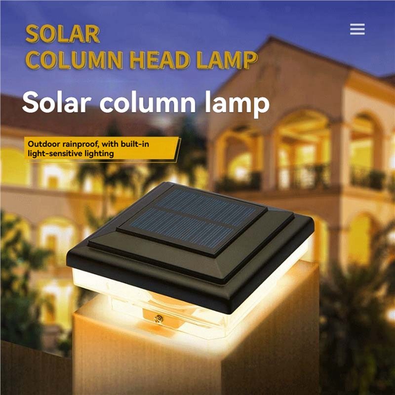 Luz Solar para Poste B84B-2X,  - Post Cap Light reseña y precio