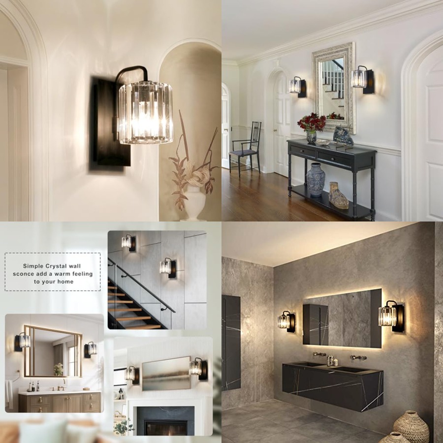 Apliques de Pared de Cristal,  - Solar Wall Sconce reseña y precio
