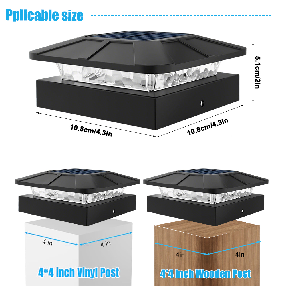 Luces de tapa de poste Solar p - Post Cap Light reseña y precio