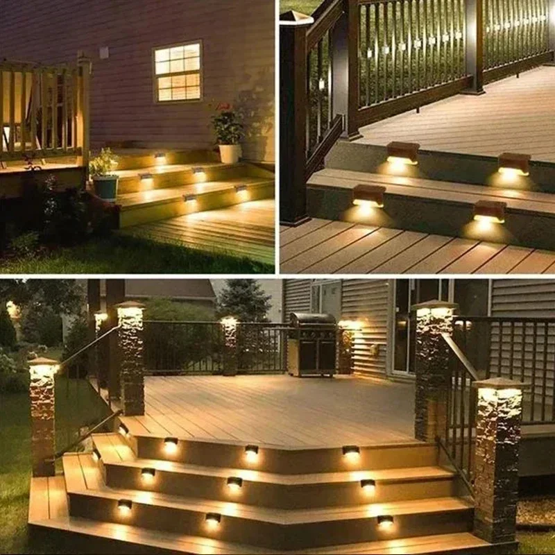 1/4/8/12/Uds luces LED solares - Post Cap Light reseña y precio