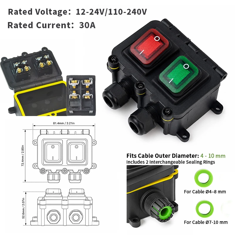 Caja de interruptores basculan - Outdoor Lighting Options reseña y precio