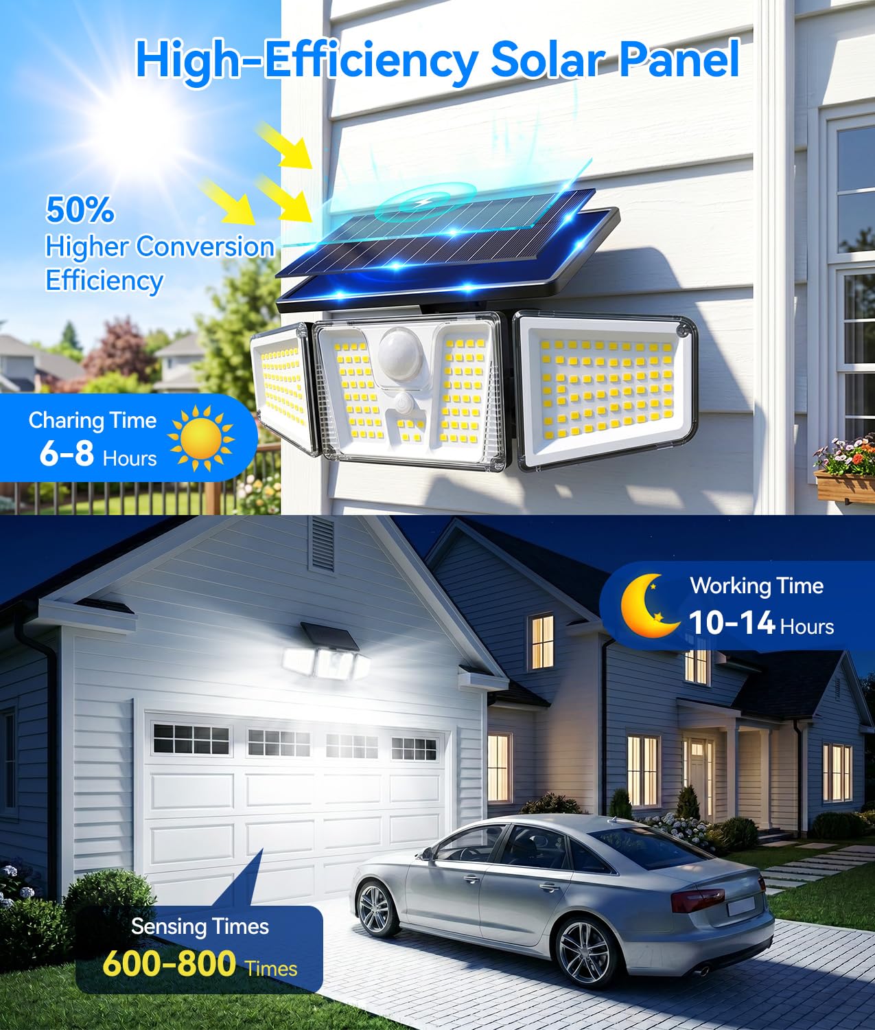 Luces Solares de Inundación, 2 - Outdoor Lighting Experts reseña y precio