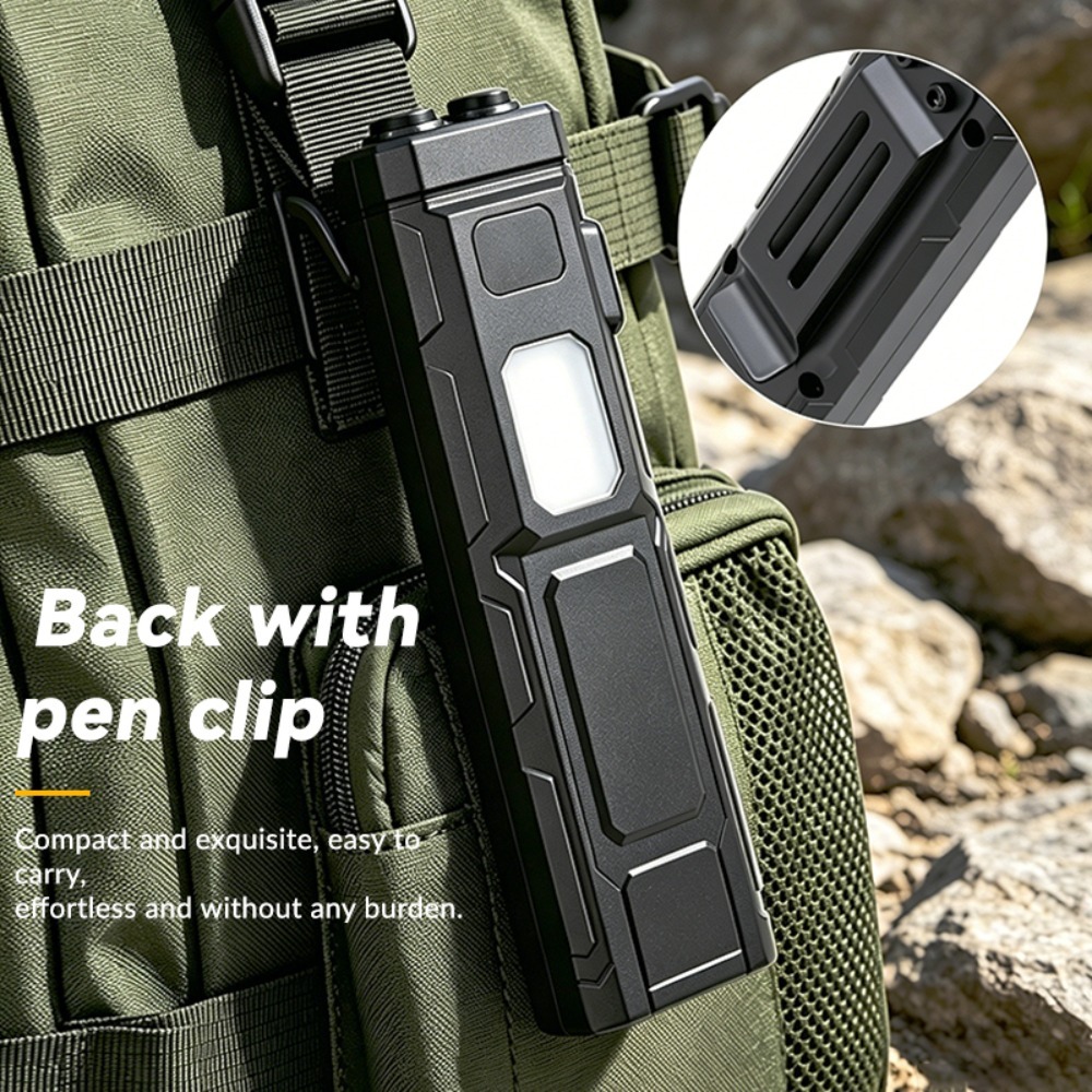 Linterna LED COB EDC con clip  - Outdoor Lighting Nearby reseña y precio