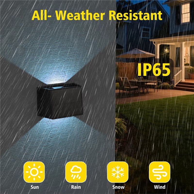 AT19-Aplique solar de pared pa - Outdoor Lighting Options reseña y precio