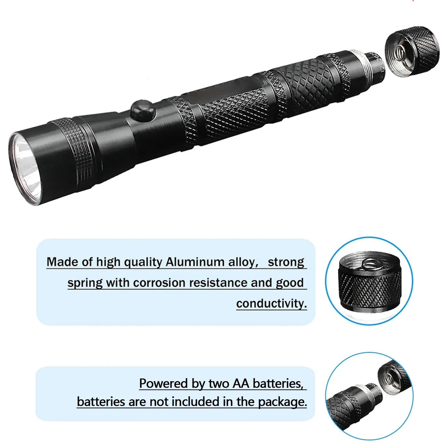 Potente linterna LED de largo  - Outdoor Lighting Not Working reseña y precio