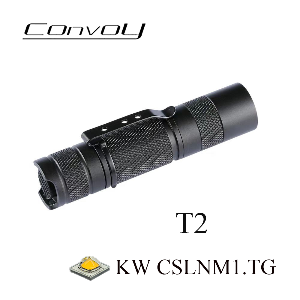 Convoy-Mini linterna LED T2 co - Outdoor Lighting Not Working reseña y precio
