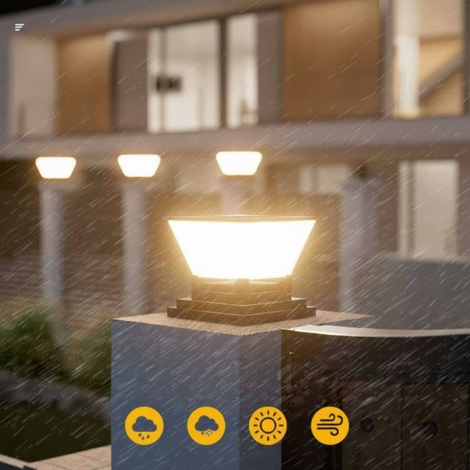 Lámpara Solar para Poste, Resi - Post Cap Light reseña y precio