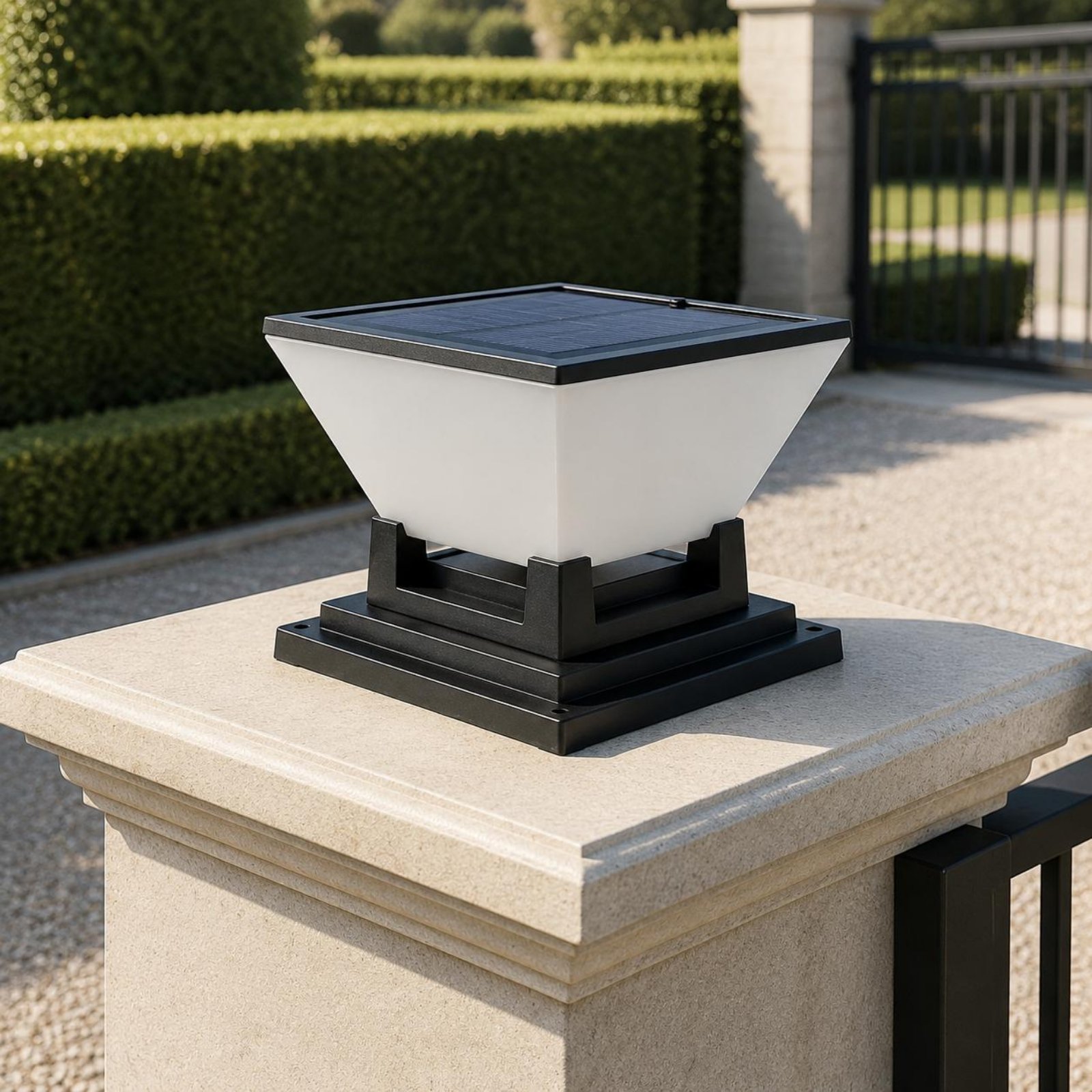Lámpara Solar para Poste, Resi - Post Cap Light reseña y precio